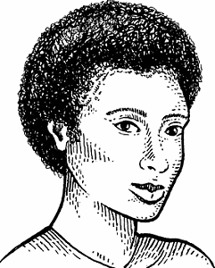 Illustration of afro