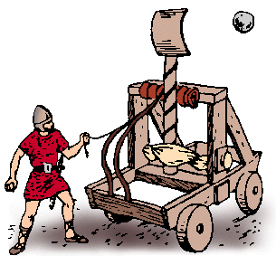 Illustration of catapult