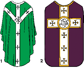 Illustration of chasuble