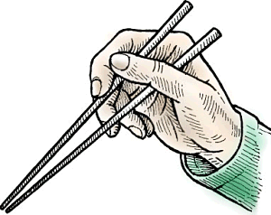 Illustration of chopstick