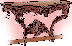 Illustration of console table