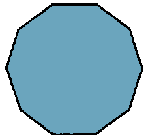 Illustration of decagon