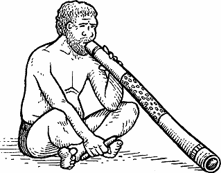 Illustration of didgeridoo
