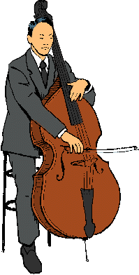 Illustration of double bass