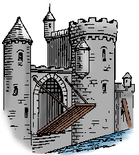 Illustration of drawbridge