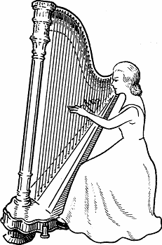 Illustration of harp