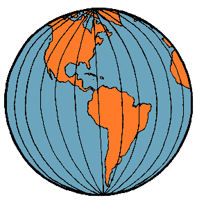 Illustration of longitude