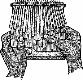 Illustration of mbira