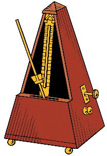 Illustration of metronome