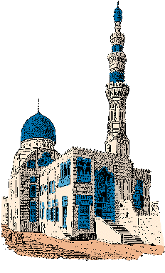 Illustration of minaret