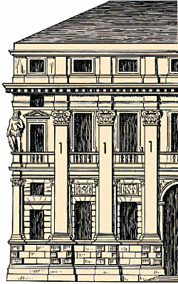 Illustration of pilaster