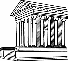 Illustration of portico