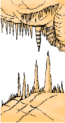 Illustration of stalactite