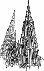 Illustration of steeple