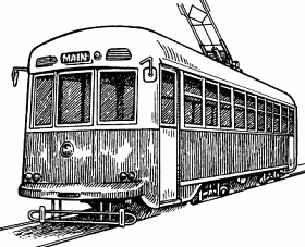 Illustration of streetcar