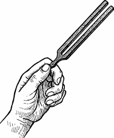 Illustration of tuning fork