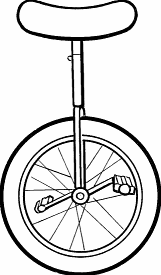 Illustration of unicycle