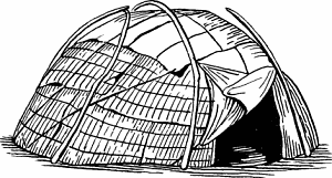 Illustration of wigwam