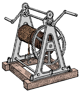 Illustration of winch