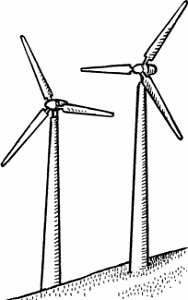 Illustration of windmill
