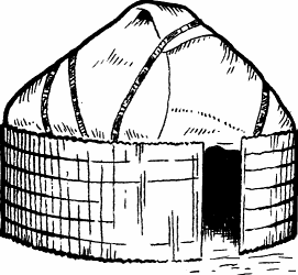 Illustration of yurt